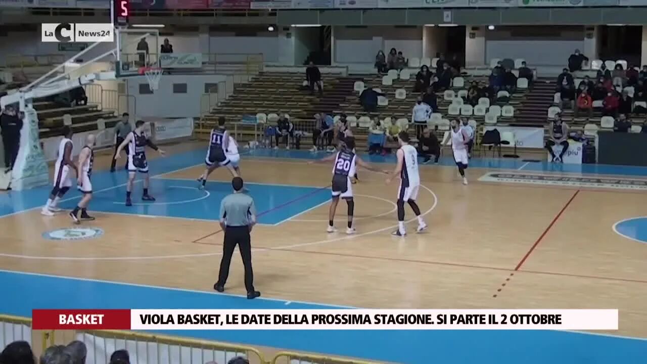 Viola Basket, le date della prossima stagione. Si parte il 2 ottobre