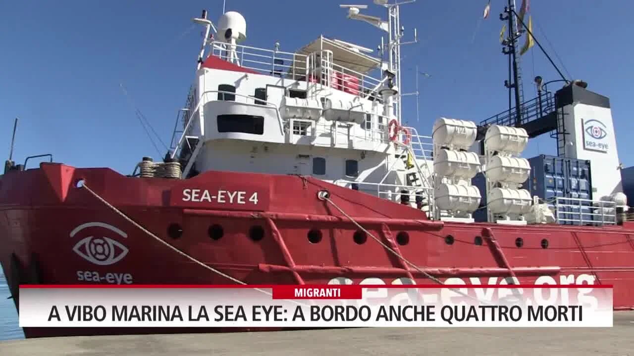 A Vibo Marina la Sea Eye: a bordo anche quattro morti