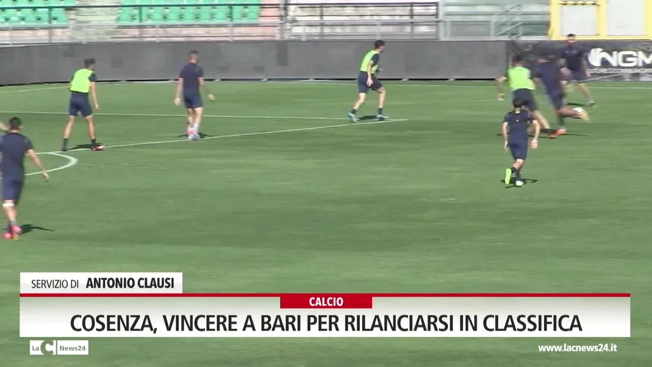 Cosenza, vincere a Bari per rilanciarsi in classifica