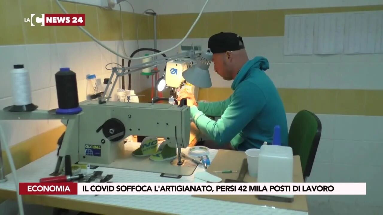 Il Covid soffoca l'artigianato, persi 42 mila posti di lavoro