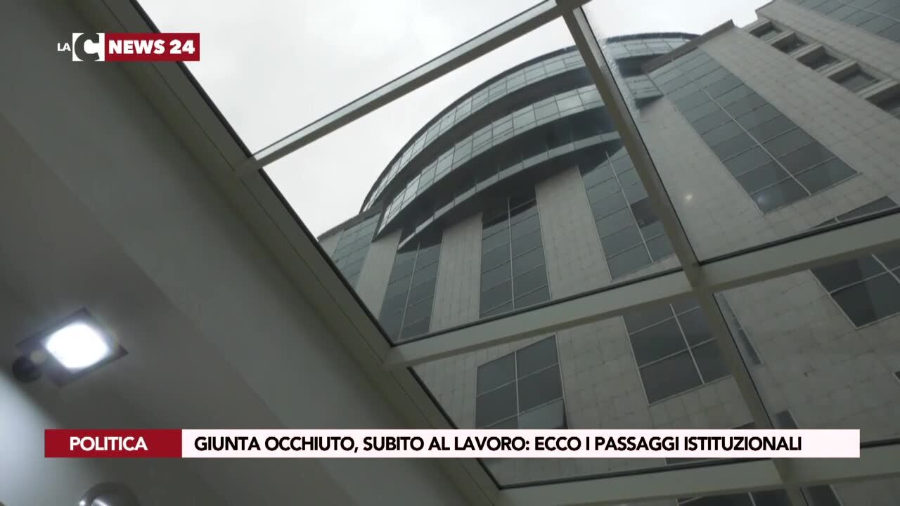 Giunta Occhiuto, subito al lavoro: ecco i passaggi istituzionali