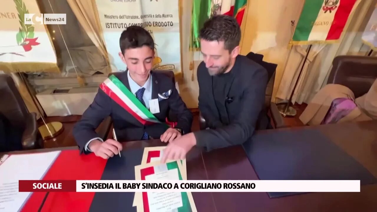 S’insedia il baby sindaco a Corigliano Rossano