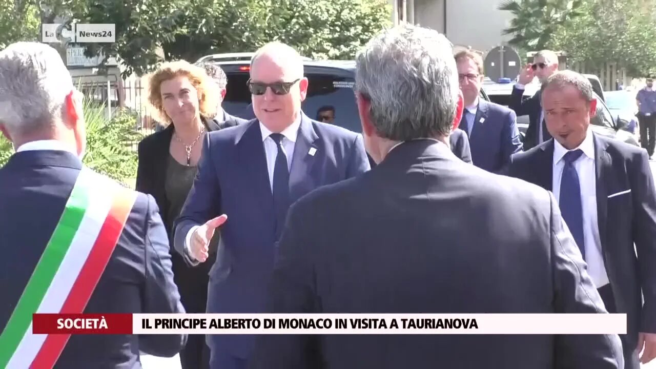 Il Principe Alberto di Monaco in visita a Taurianova