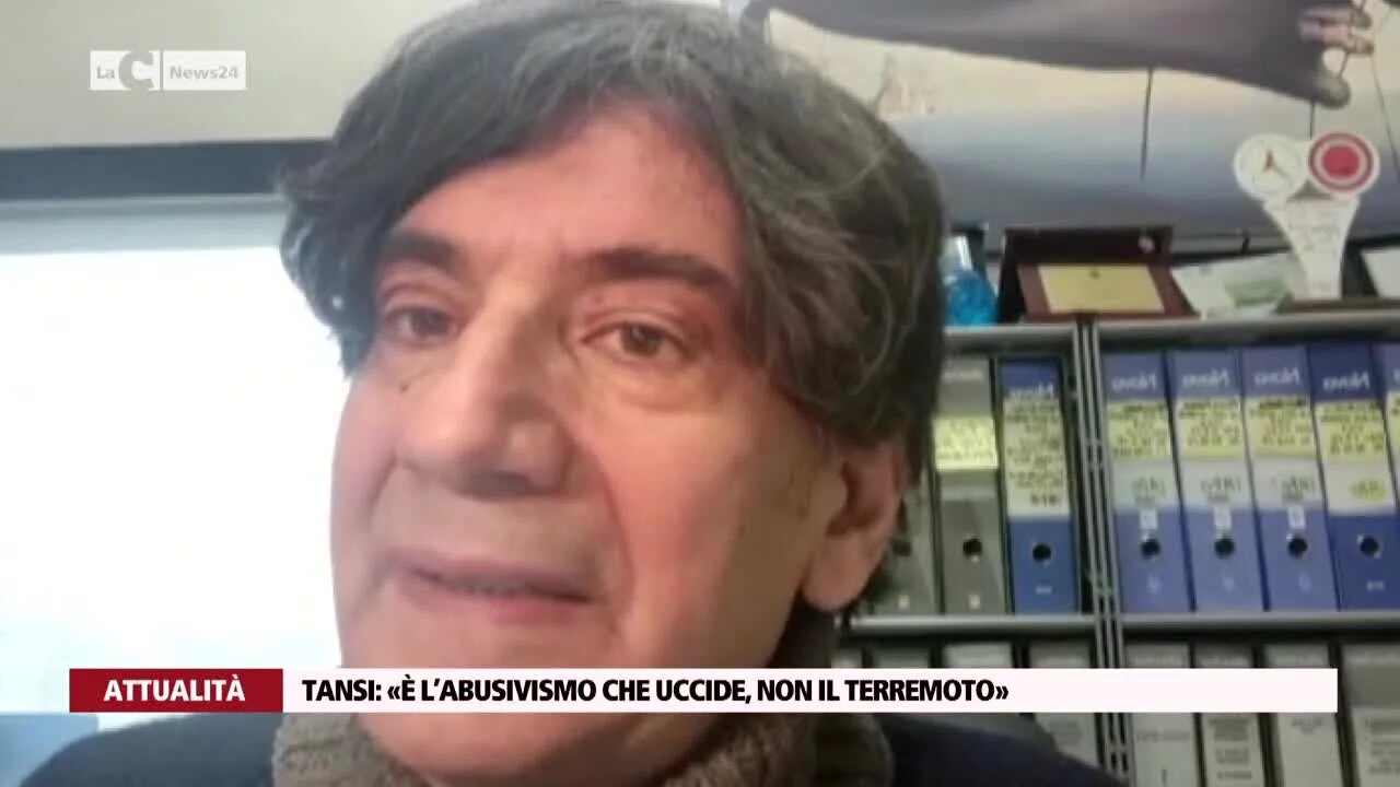 Tansi: «È l’abusivismo che uccide, non il terremoto»