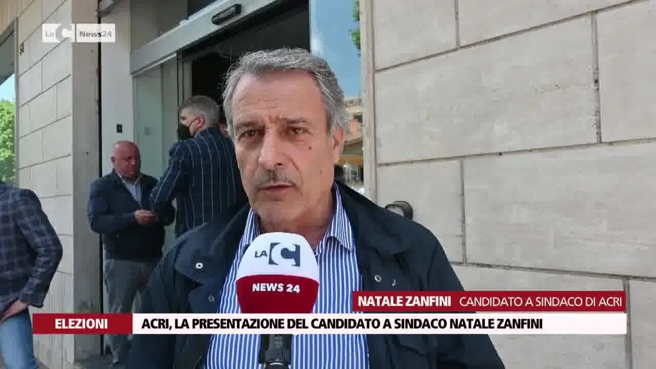 Acri, la presentazione del candidato a sindaco Natale Zanfini