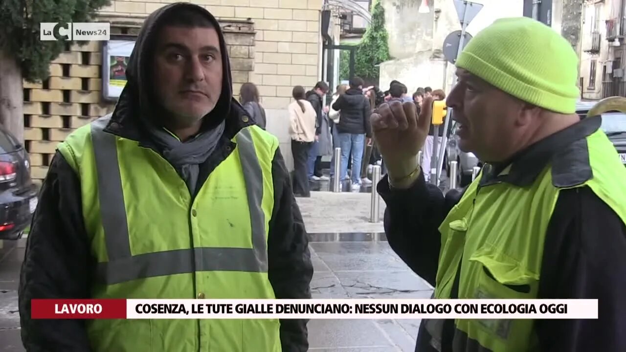 Cosenza, le tute gialle denunciano: nessun dialogo con Ecologia Oggi