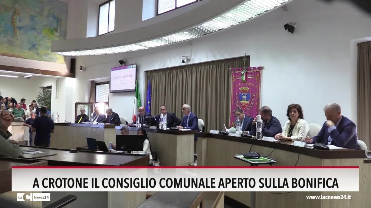 A Crotone il Consiglio comunale aperto sulla bonifica