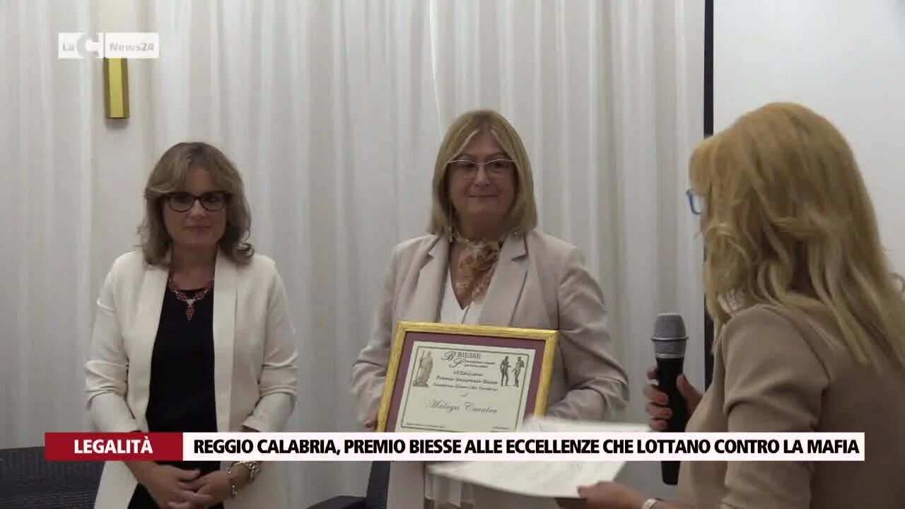 Reggio Calabria, premio Biesse alle eccellenze che lottano contro la mafia