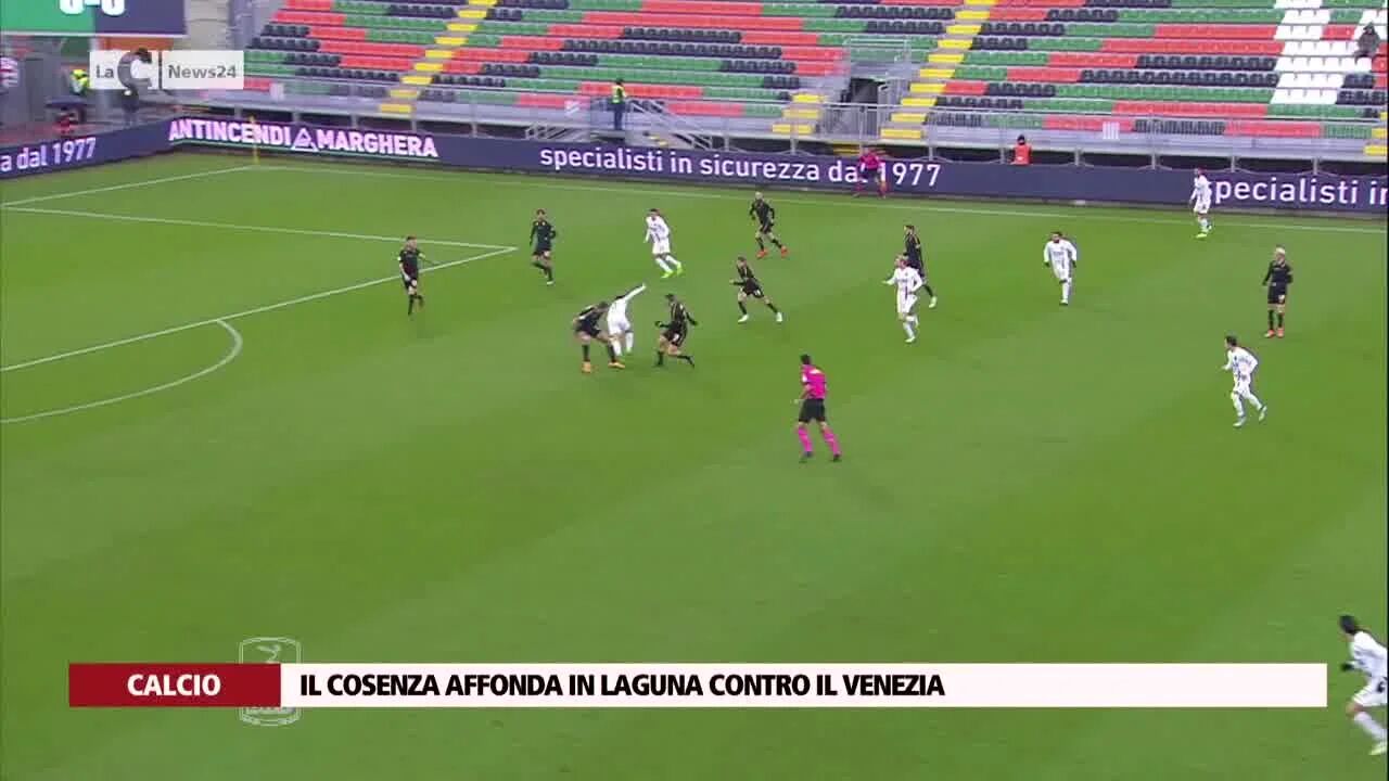 Il Cosenza affonda in laguna contro il Venezia