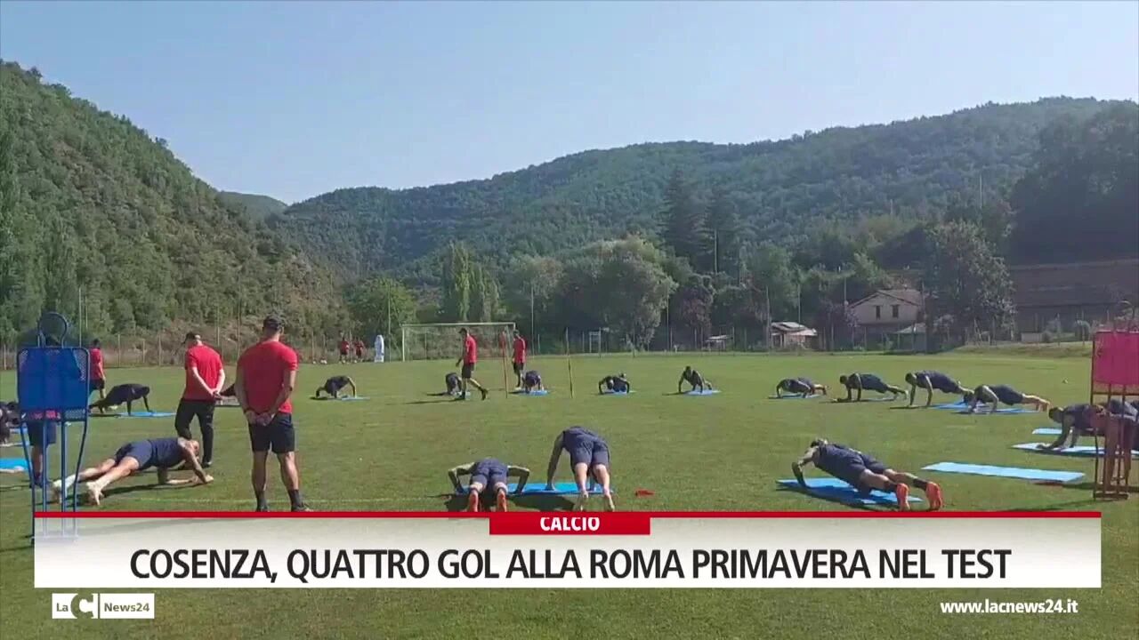 Cosenza, quattro gol alla Roma Primavera nel test