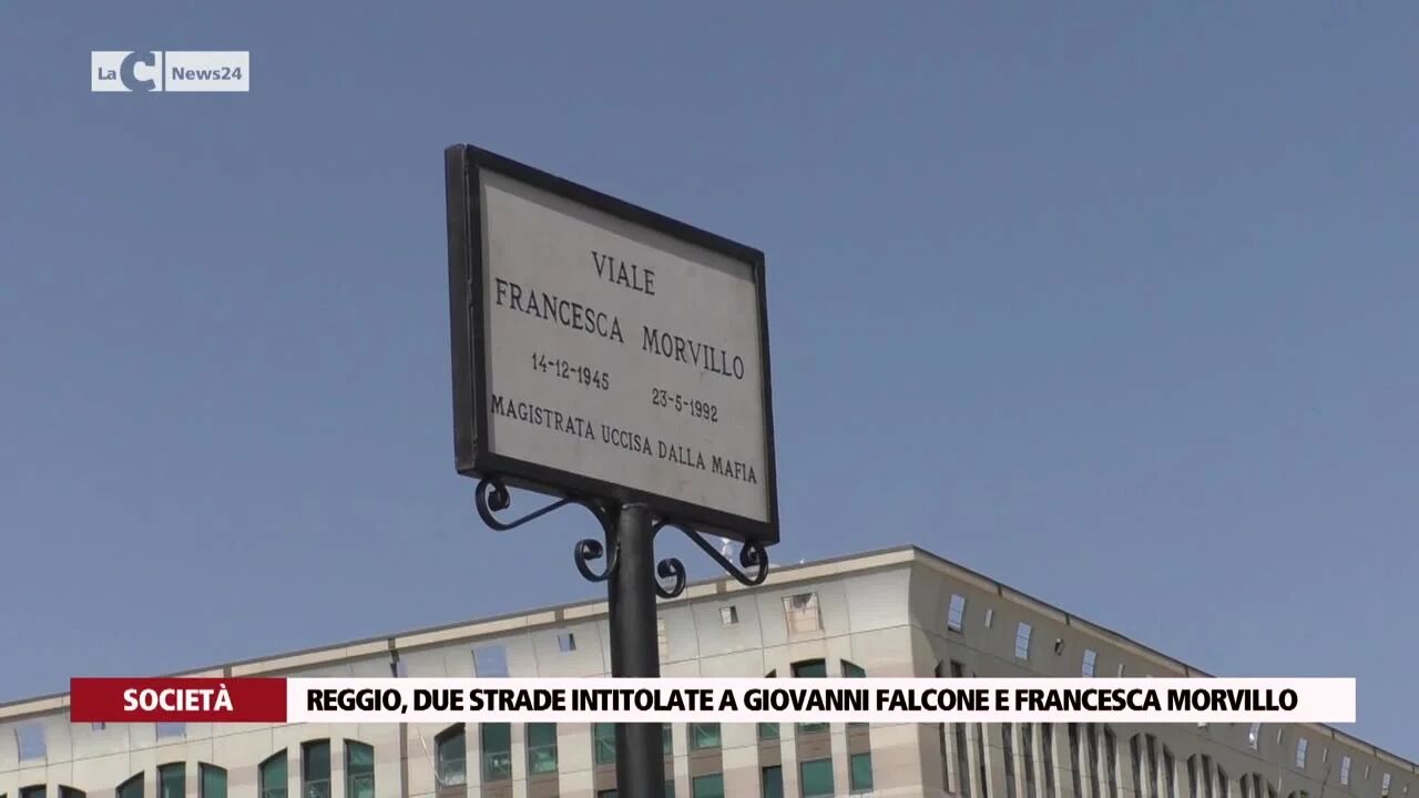 Reggio, due strade intitolate a Giovanni Falcone e Francesca Morvillo