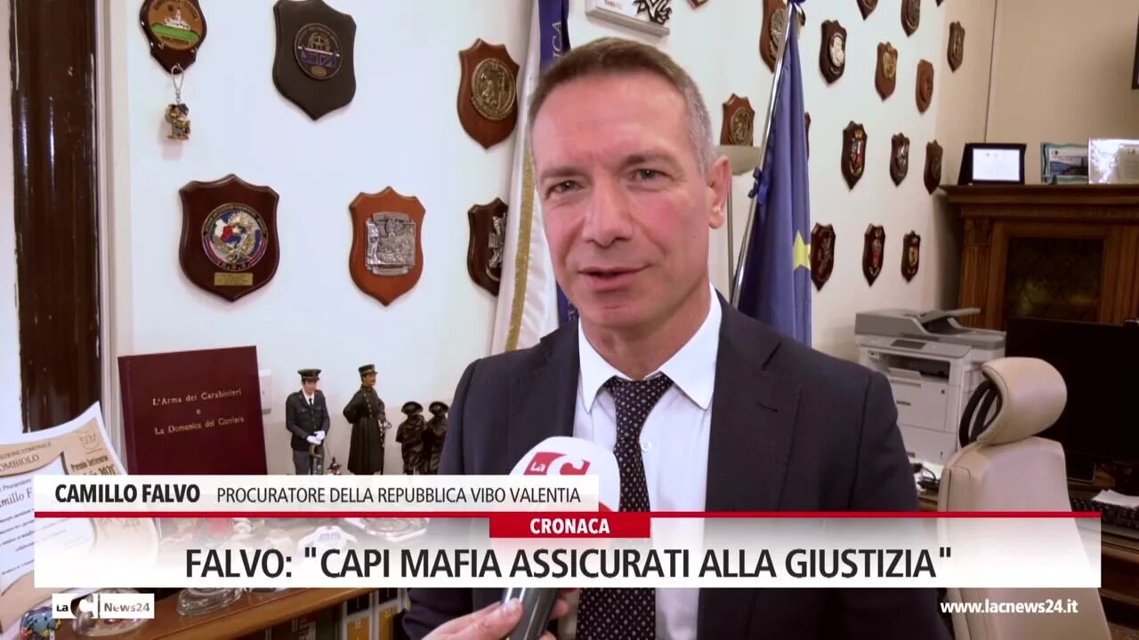 Falvo: "Capi mafia assicurati alla giustizia"