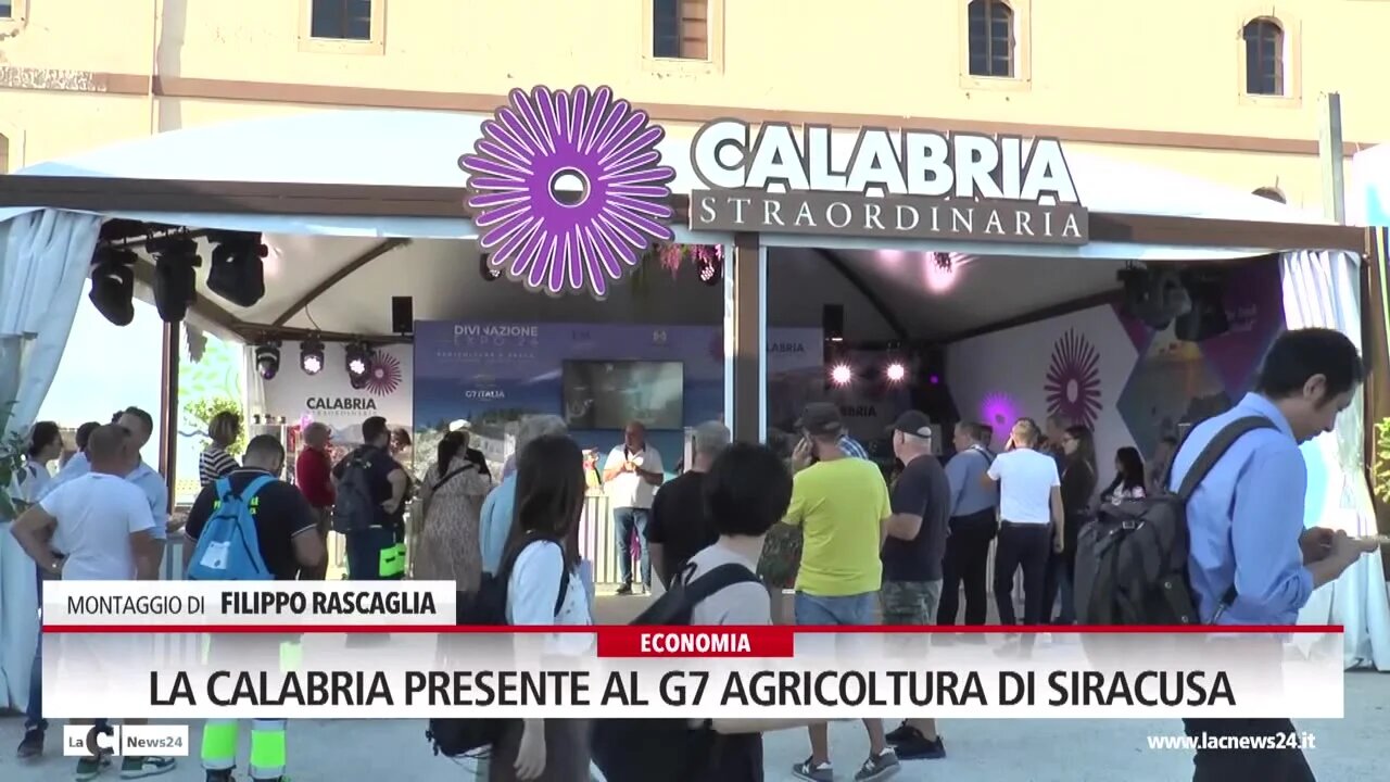 La Calabria presente al G7 Agricoltura di Siracusa