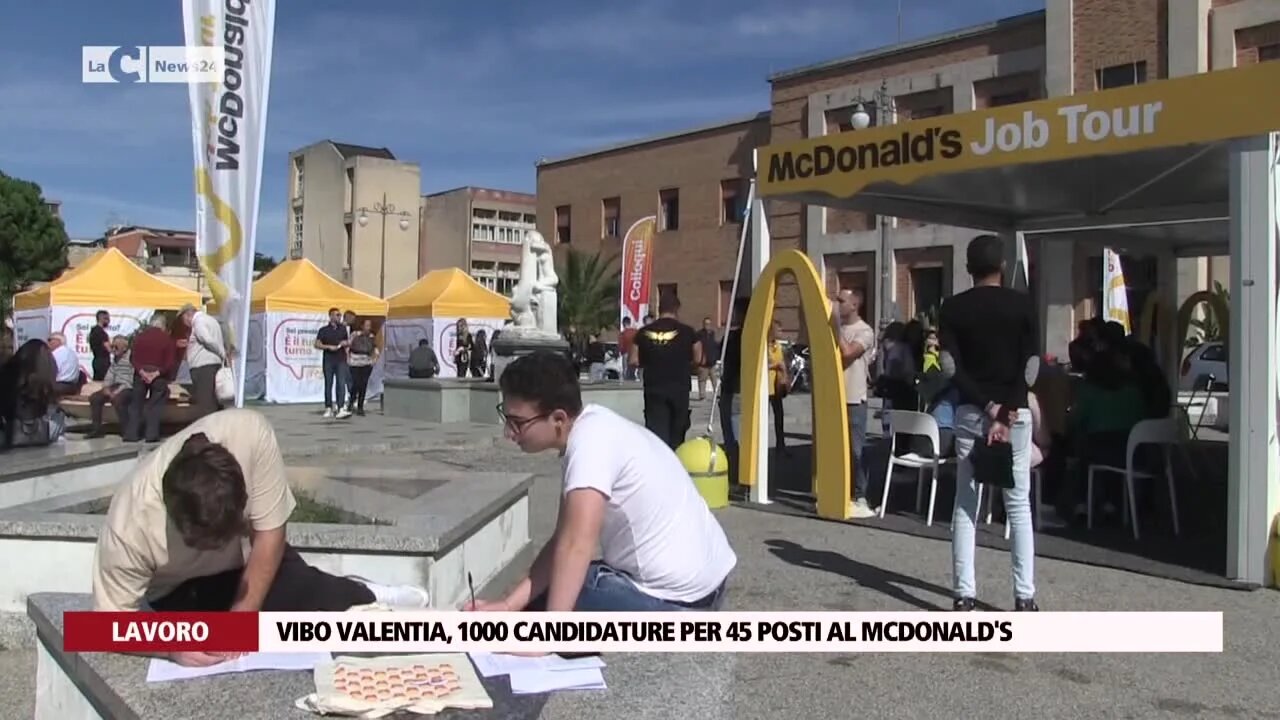 Vibo Valentia, 1000 candidature per 45 posti al McDonald’s