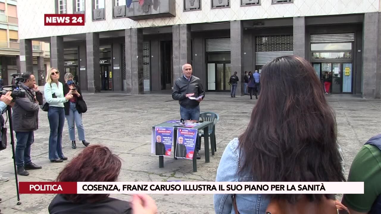 Cosenza, Franz Caruso illustra il suo piano per la sanità