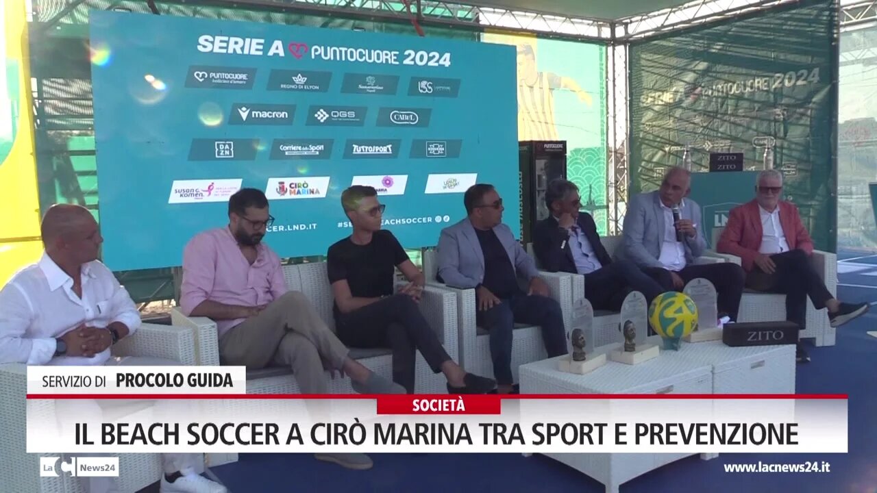 Il beach soccer a Cirò Marina tra sport e prevenzione