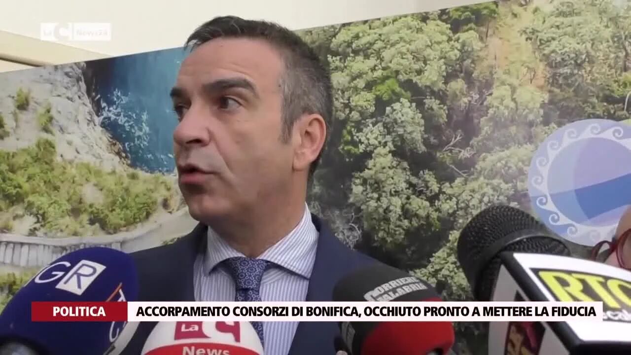 Accorpamento consorzi di bonifica, Occhiuto pronto a mettere la fiducia