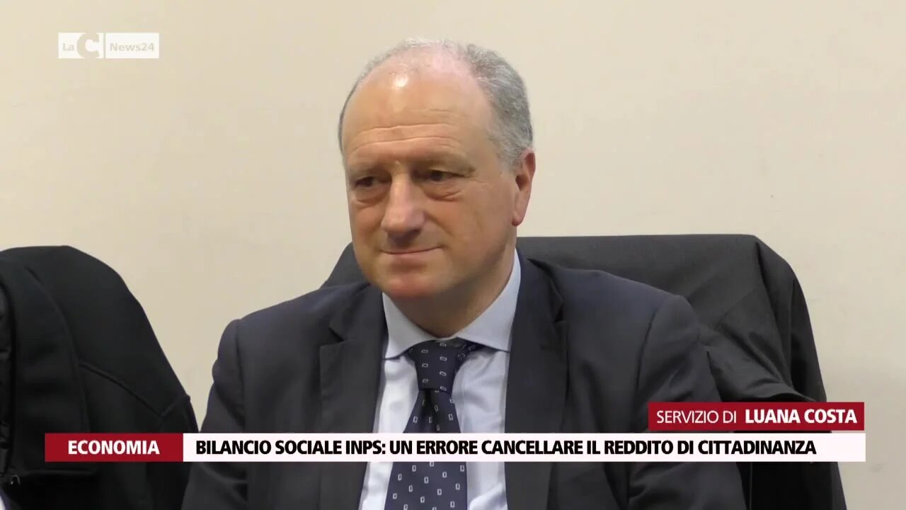 Bilancio sociale Inps, un errore cancellare il reddito di cittadinanza