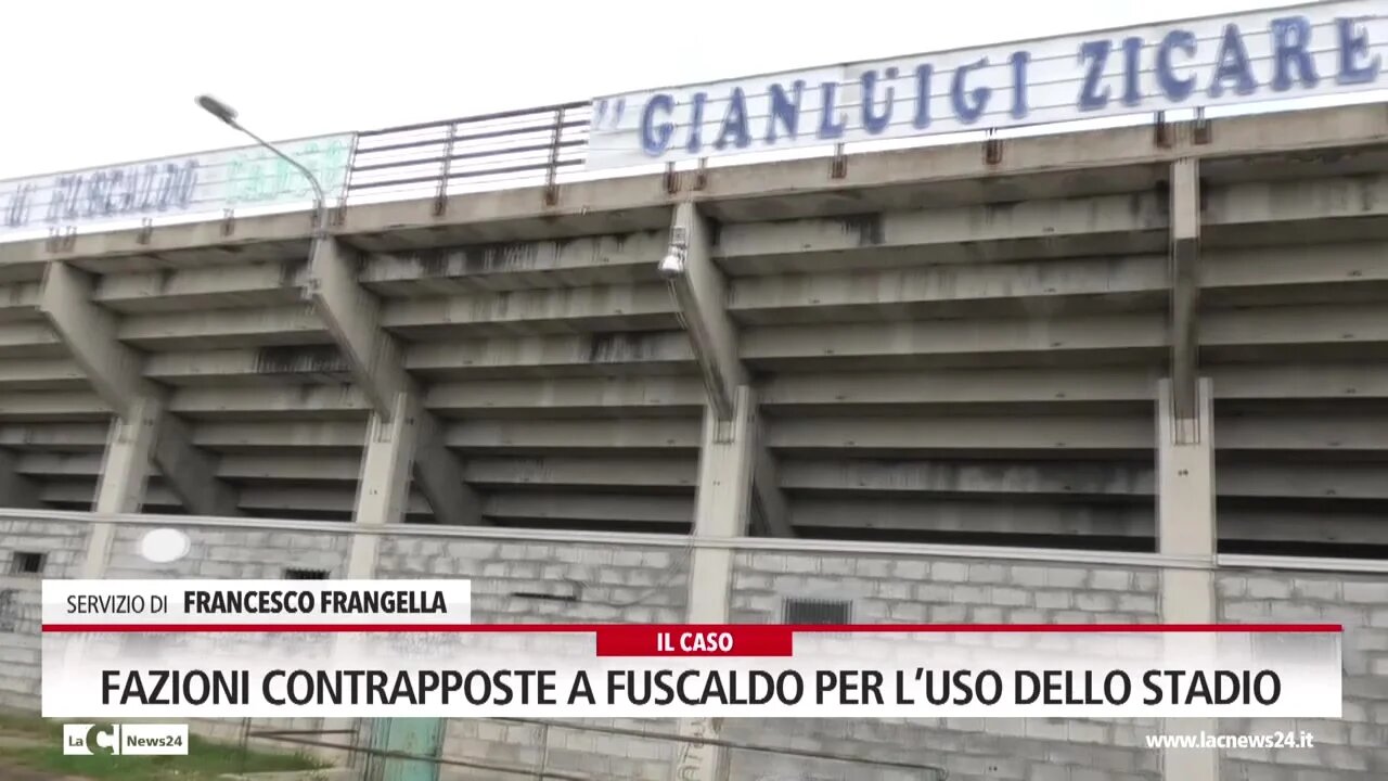 Fazioni contrapposte a Fuscaldo per l’uso dello stadio