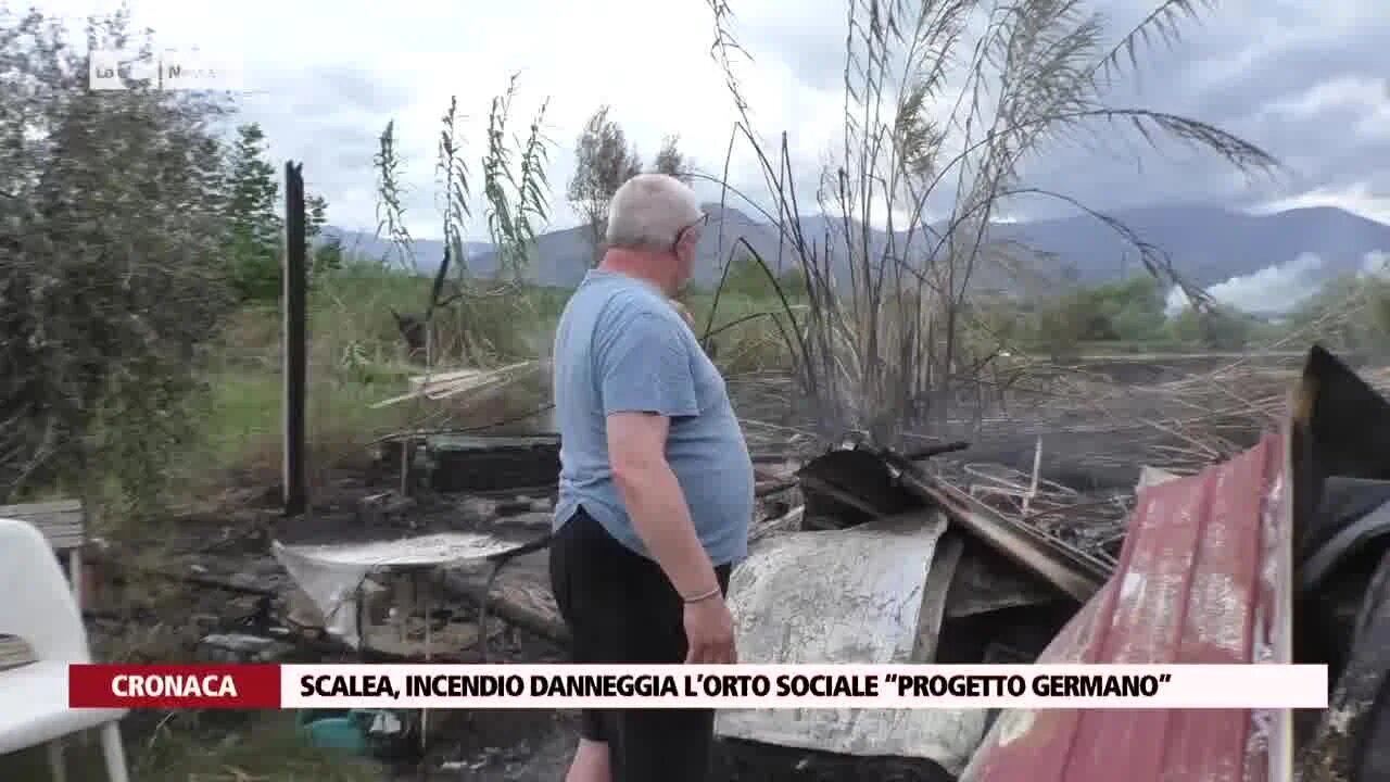 Scalea, incendio danneggia l’orto sociale “Progetto Germano”