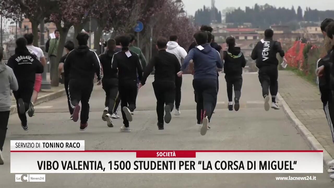 A Vibo successo senza precedenti per la Corsa di Miguel: «Con 1500 studenti presenti battuto il record nazionale» - VIDEO
