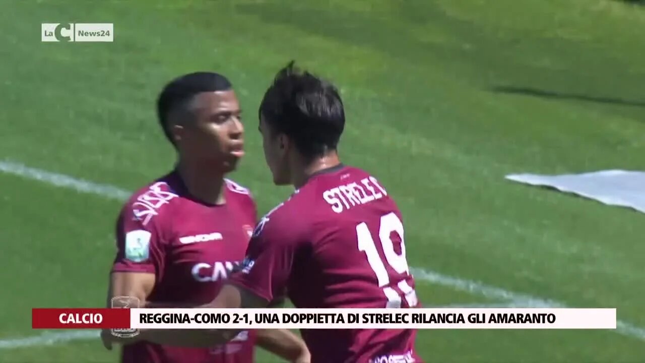 Reggina-Como 2-1, una doppietta di Strelec rilancia gli amaranto