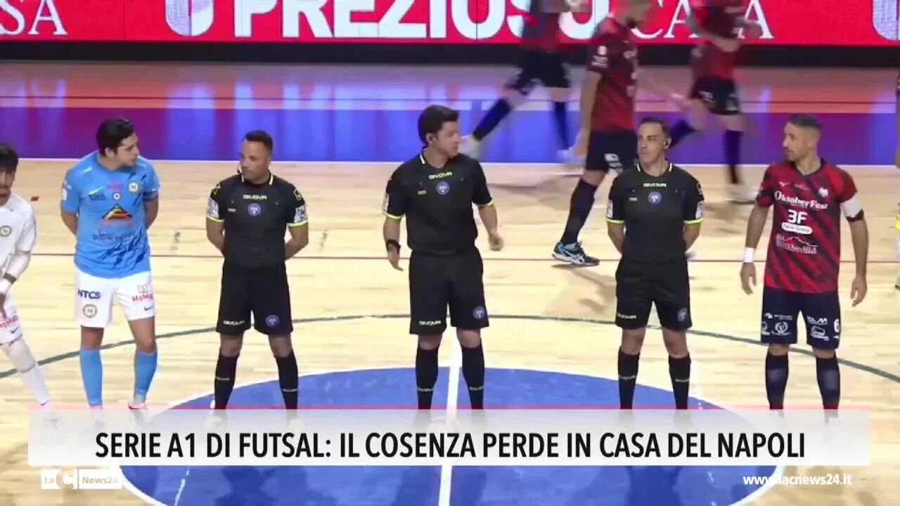 Serie A1 di Futsal, il Cosenza perde in casa del Napoli