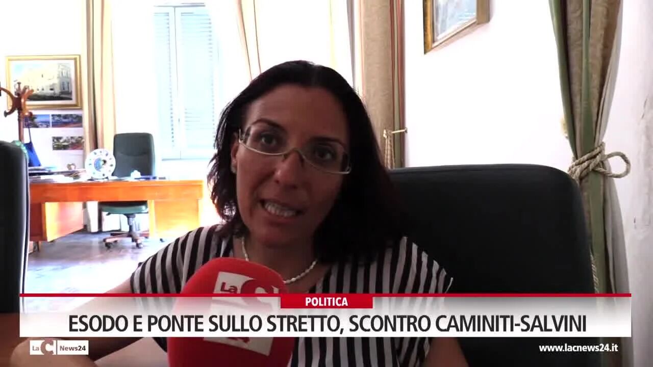 Esodo e ponte sullo stretto, scontro Caminiti-Salvini