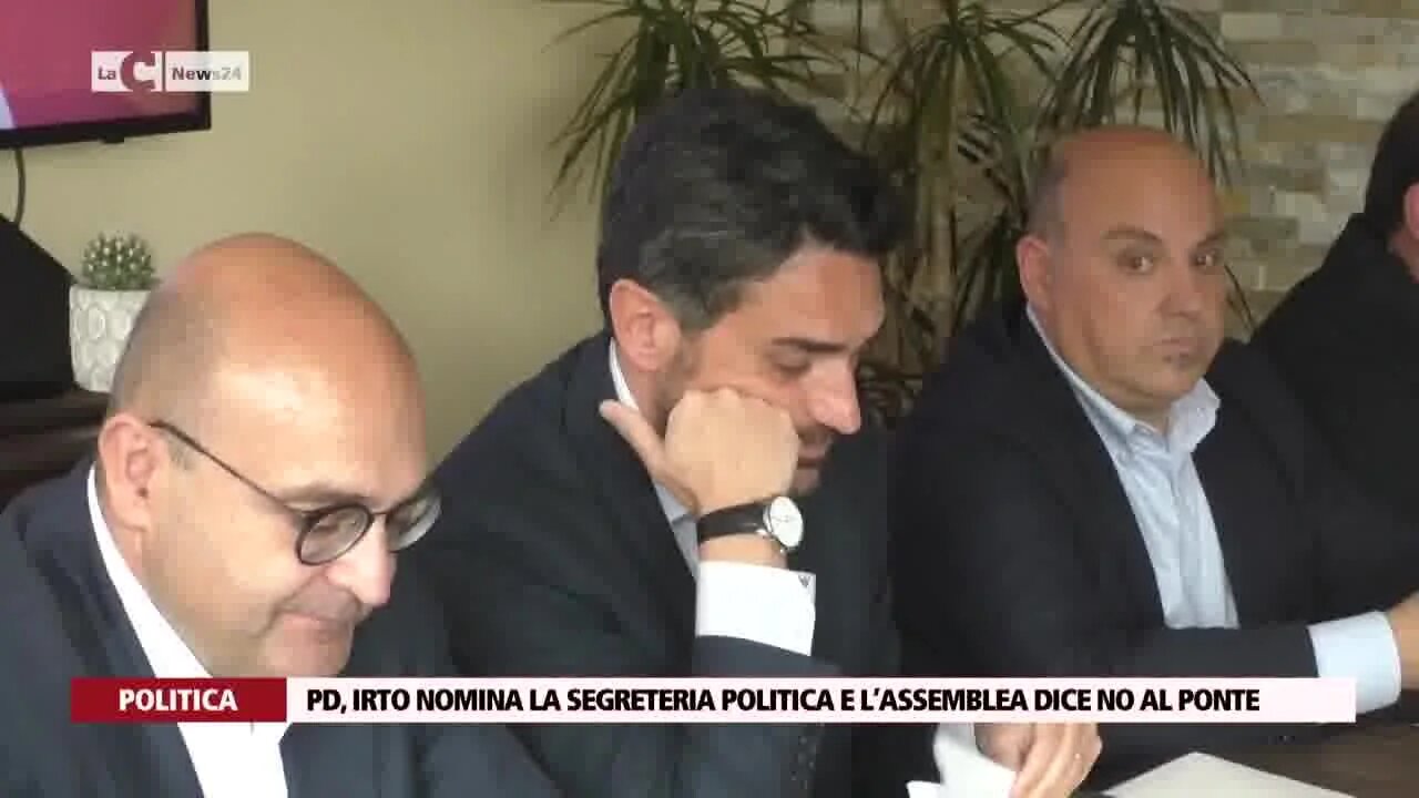 Pd, Irto nomina la segreteria politica e l’assemblea dice no al ponte