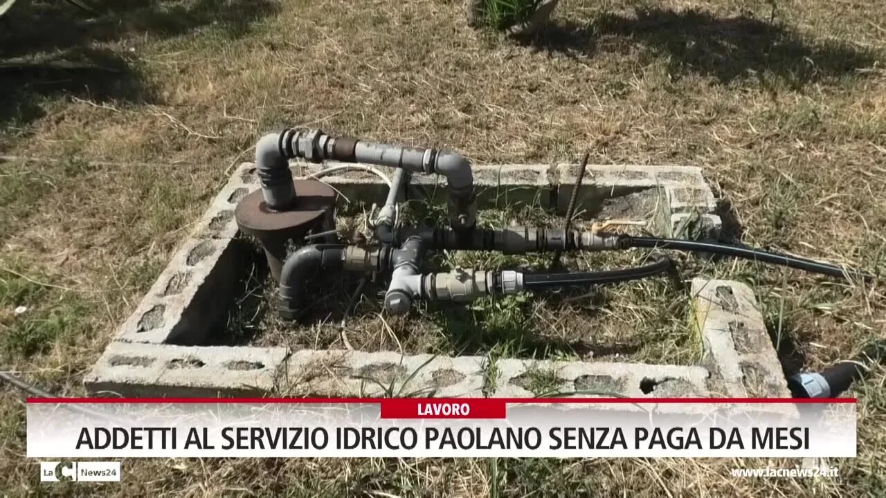 Addetti al servizio idrico paolano senza paga da mesi