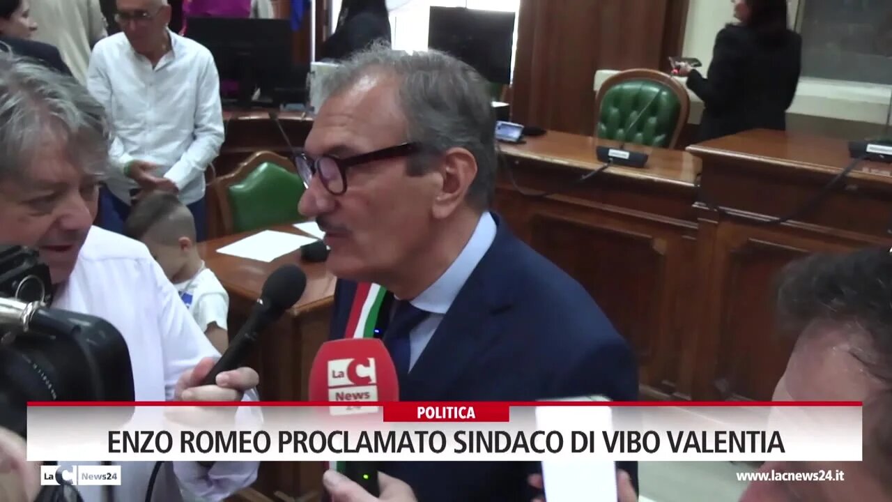 Enzo Romeo proclamato sindaco di Vibo Valentia