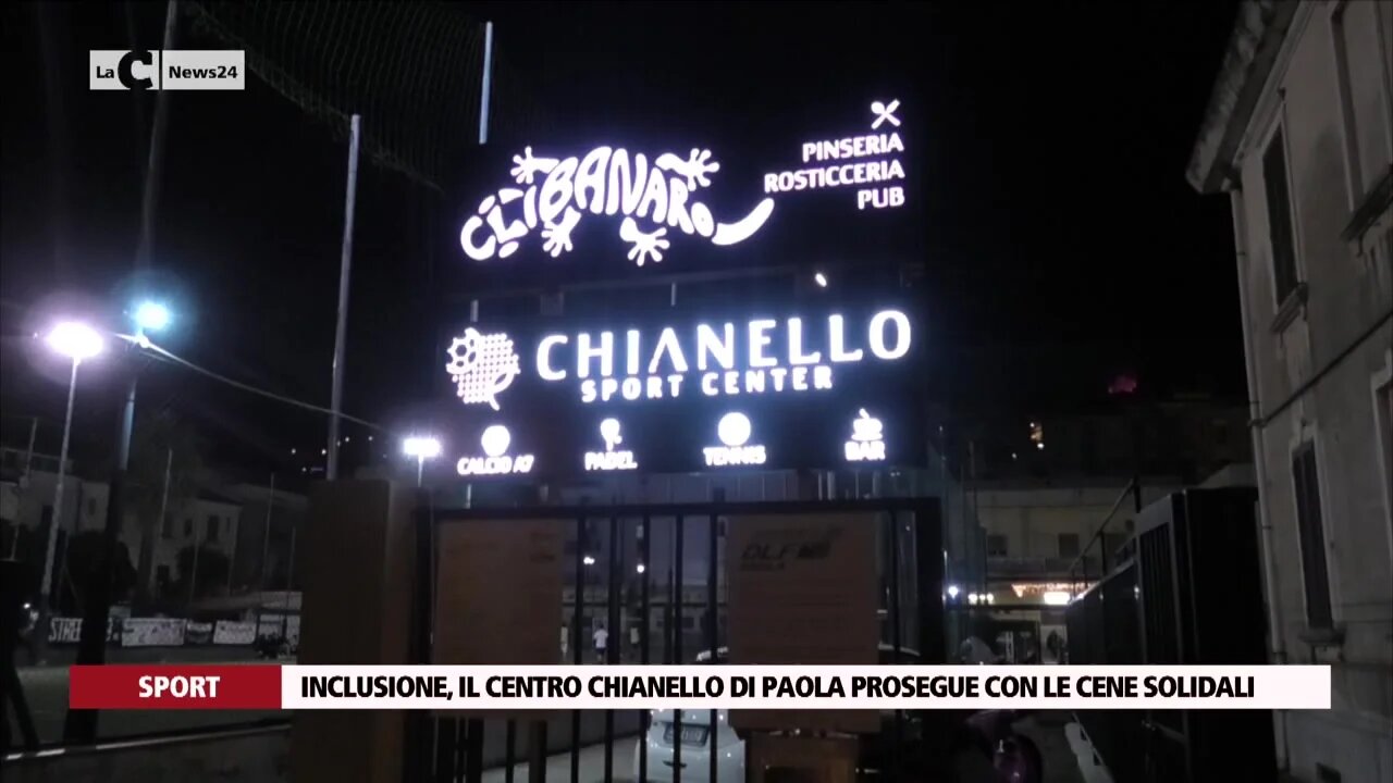 Inclusione, il centro Chianello di Paola prosegue con le cene solidali