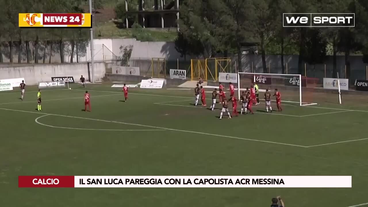 Il San Luca pareggia con la capolista Acr Messina