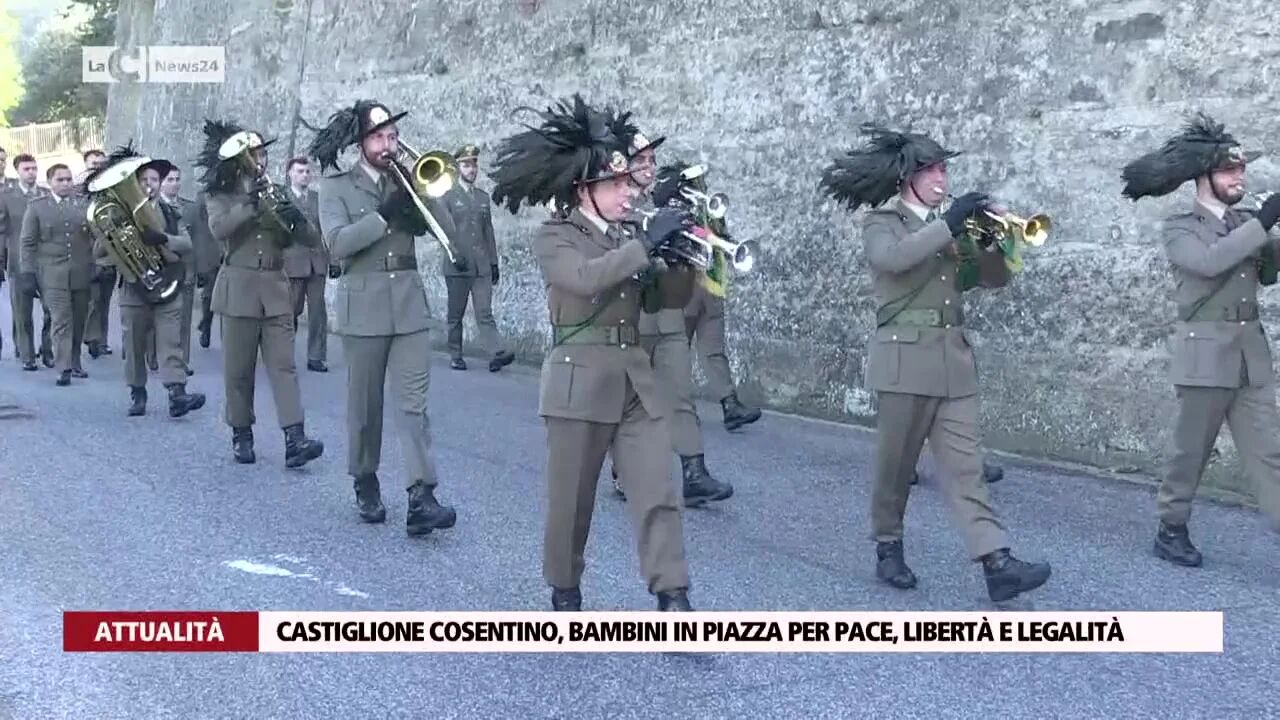 Castiglione Cosentino, bambini in piazza per pace, libertà e legalità
