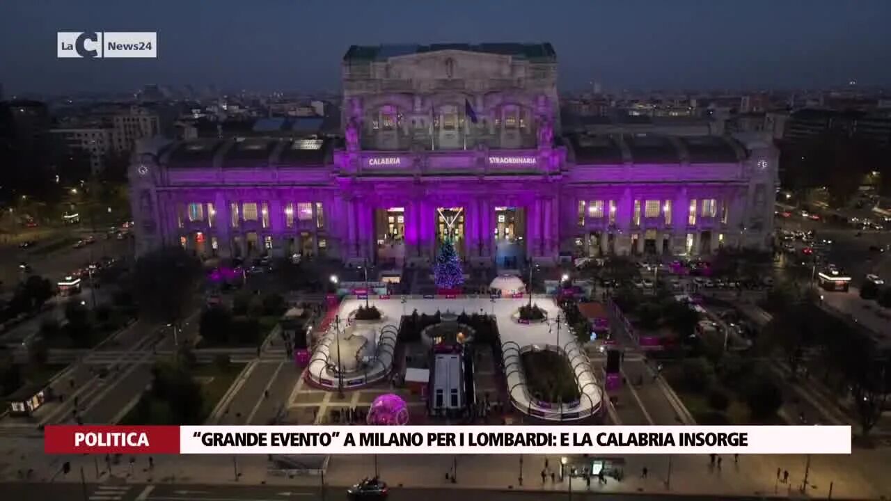 “Grande evento” a Milano per i lombardi: e la Calabria insorge