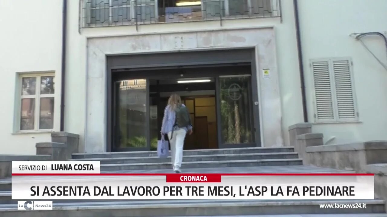 Si assenta dal lavoro per tre mesi, l'Asp la fa pedinare