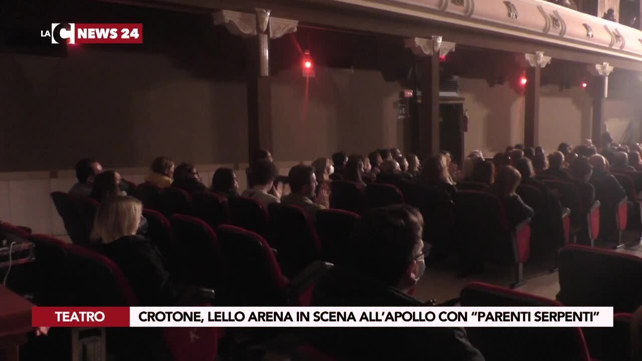 Crotone, Lello Arena in scena all’Apollo con “Parenti serpenti”