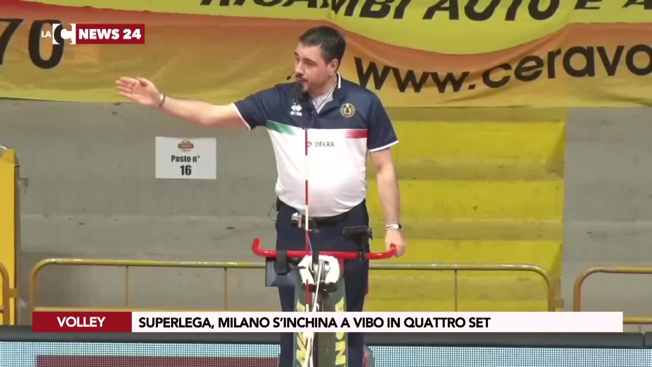 Superlega, Milano s’inchina a Vibo in quattro set