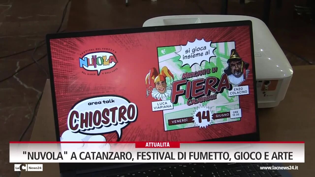 "Nuvola" a Catanzaro, festival di Fumetto, gioco e arte