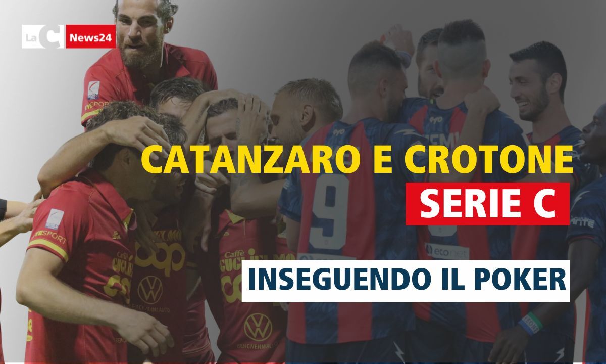 Catanzaro e Crotone inseguono il poker di vittorie