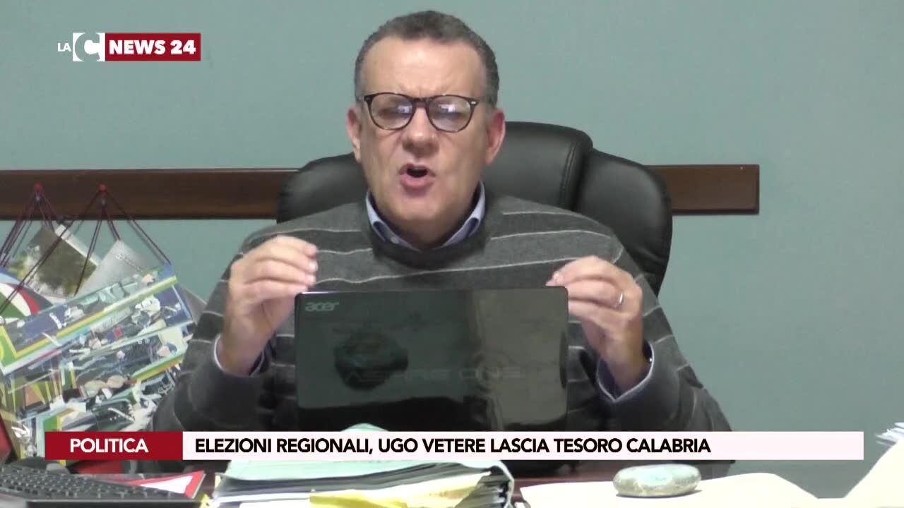 Elezioni regionali, Ugo Vetere lascia Tesoro Calabria
