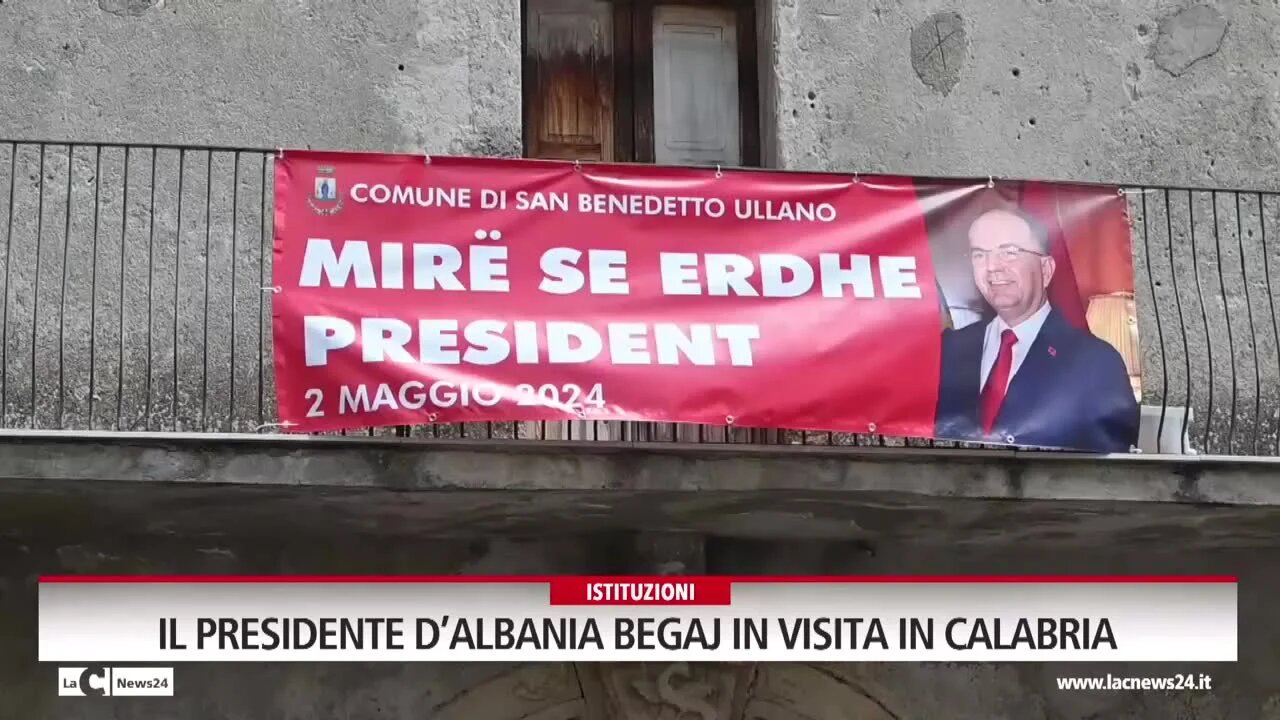 Il presidente d’Albania Begaj in visita in Calabria