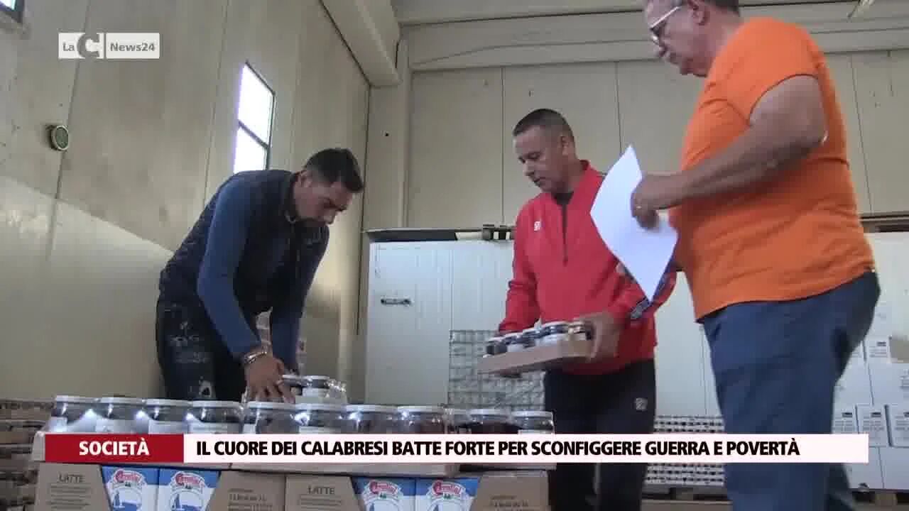 Il cuore dei calabresi batte forte per sconfiggere guerra e povertà