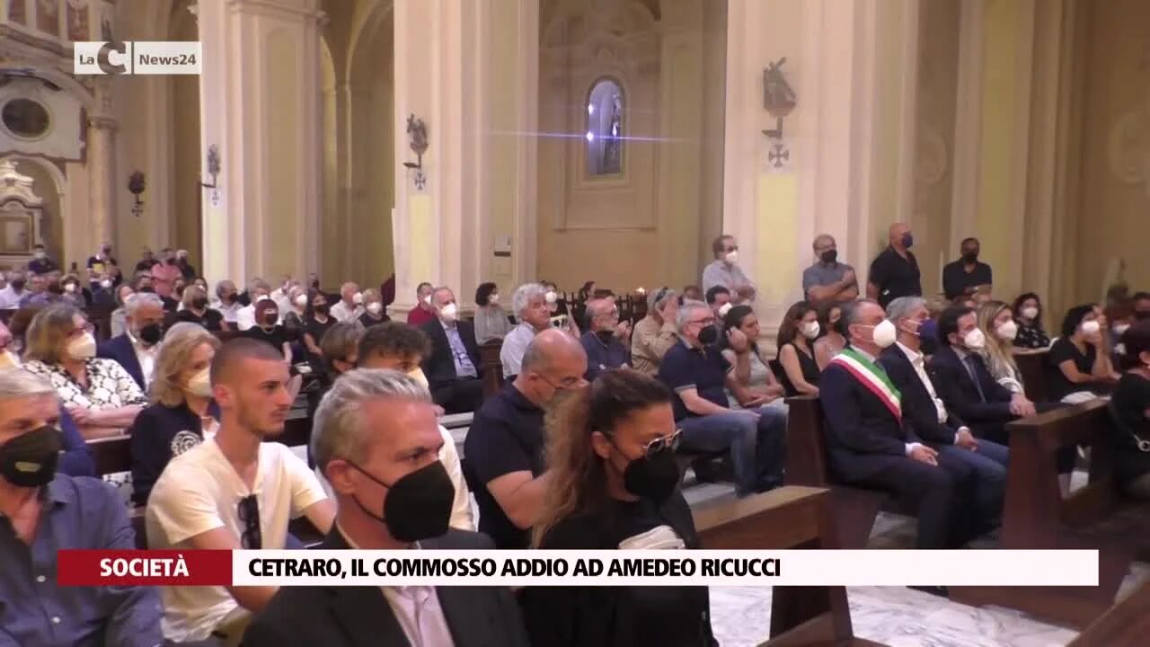 Cetraro, il commosso addio ad Amedeo Ricucci