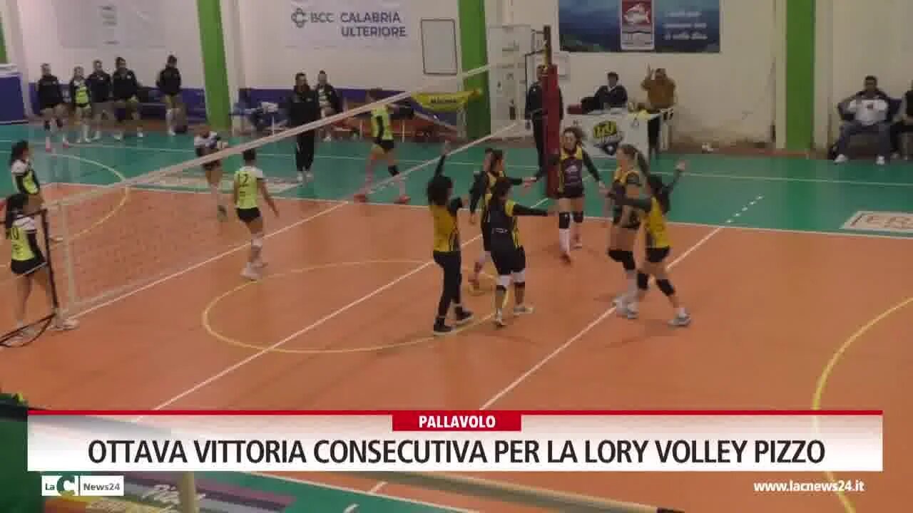 Ottava vittoria consecutiva per la Lory Volley Pizzo