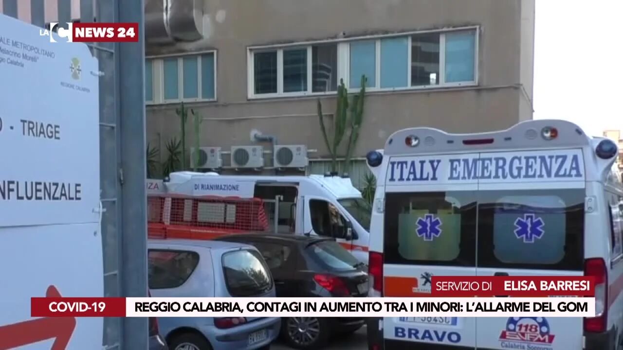 Reggio Calabria, contagi in aumento tra i minori l’allarme del Gom