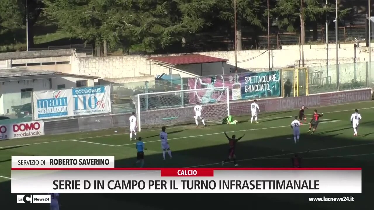 Serie D in campo per il turno infrasettimanale