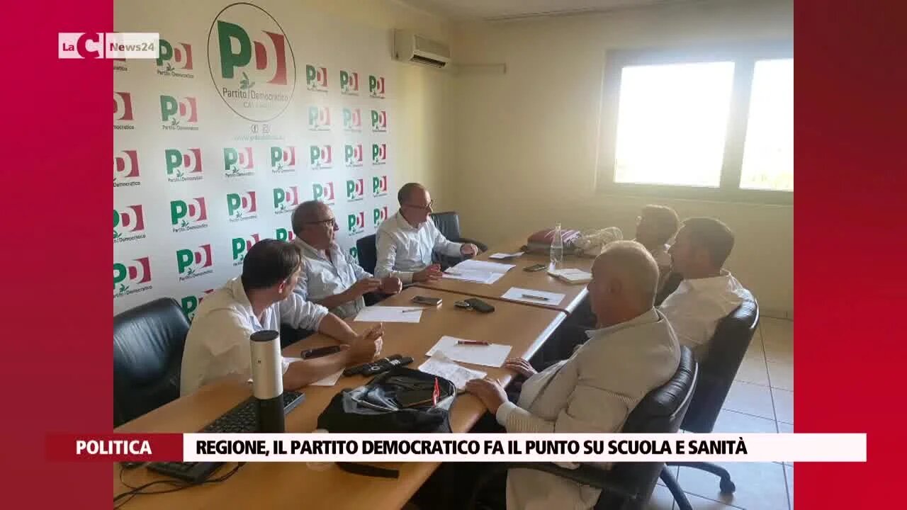 Regione, il partito democratico fa il punto su scuola e sanità