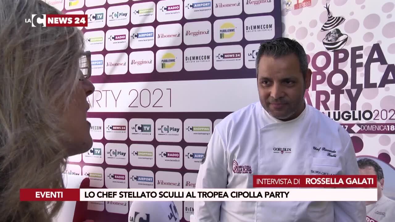 Lo chef stellato Sculli al Tropea Cipolla Party