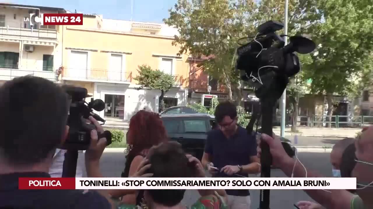 Toninelli: «Stop commissariamento? Solo con Amalia Bruni»